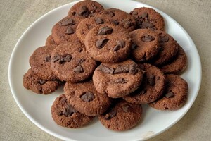 Шоколадное миндальное печенье