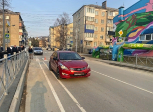 Иномарка сбила девочку на пешеходном переходе в Южно-Сахалинске