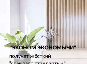 Эконом по стандарту...