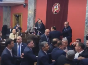 Грузинские депутаты устроили драку в парламенте