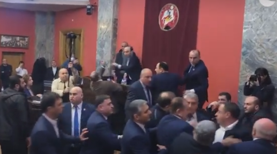 Грузинские депутаты устроили драку в парламенте